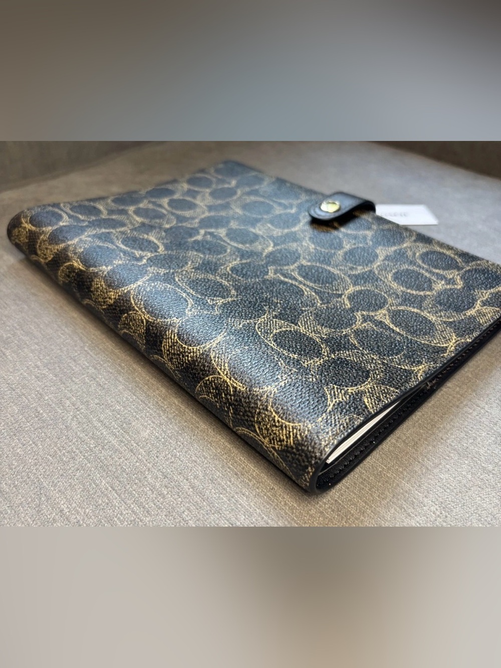 COACH Notebook In Loved Signature Canvas/Leather CDX99 Brown Gold NEW w/Tags🖤🤎 - Picture 7 of 10